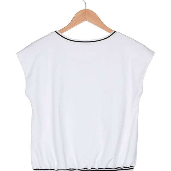 VALMAX White & Blue Pixel Blouson Dress (NWOT) - Picture 3 of 5